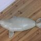 Omersa seal, white leather foot rest