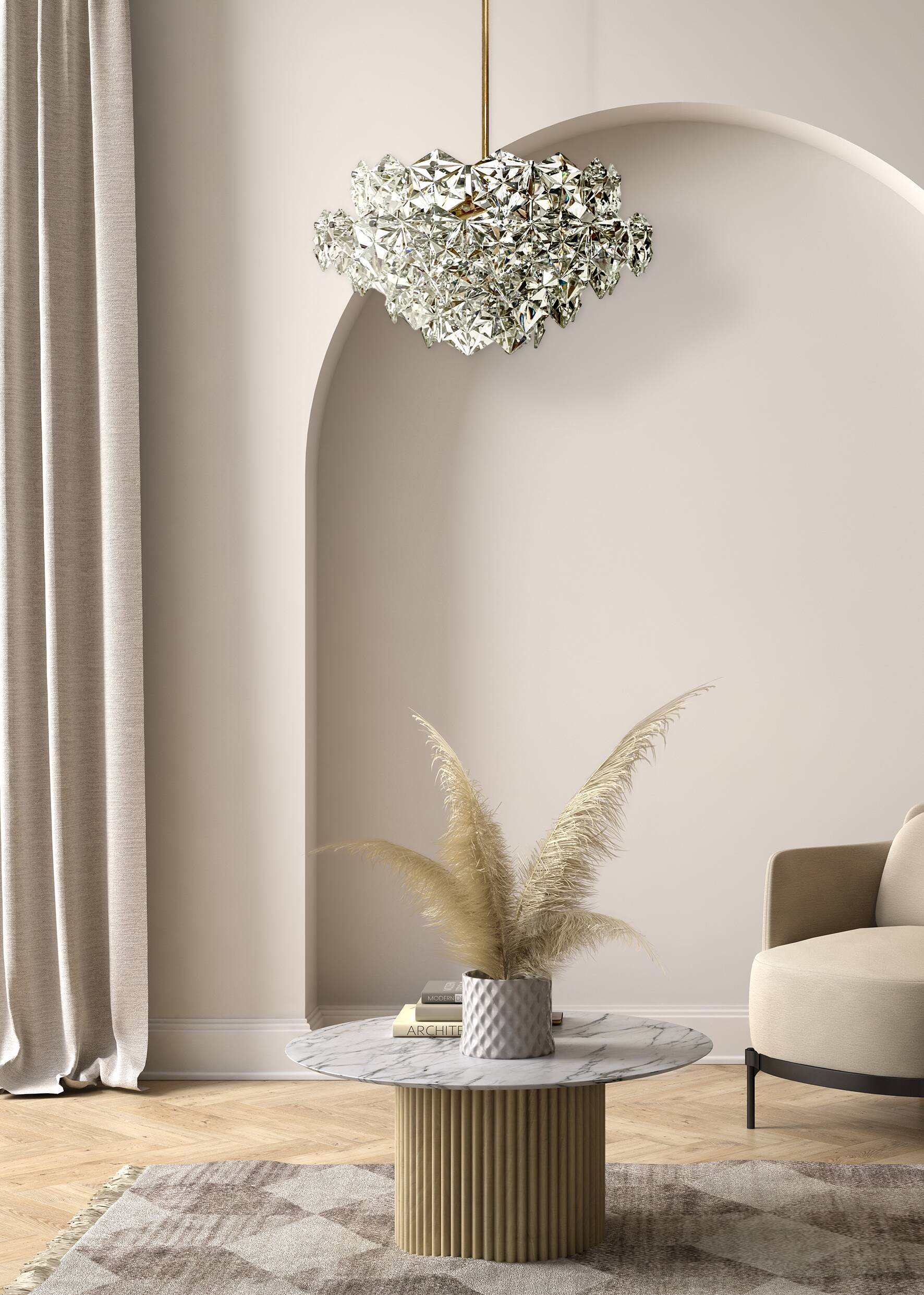 Kinkeldey 5-tier chandelier, 1960s