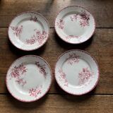 Set of 4 Maastricht earthenware dinner plates