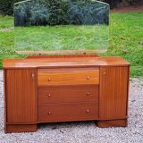 Vintage 1960s mahogany dressing table chest of drawers