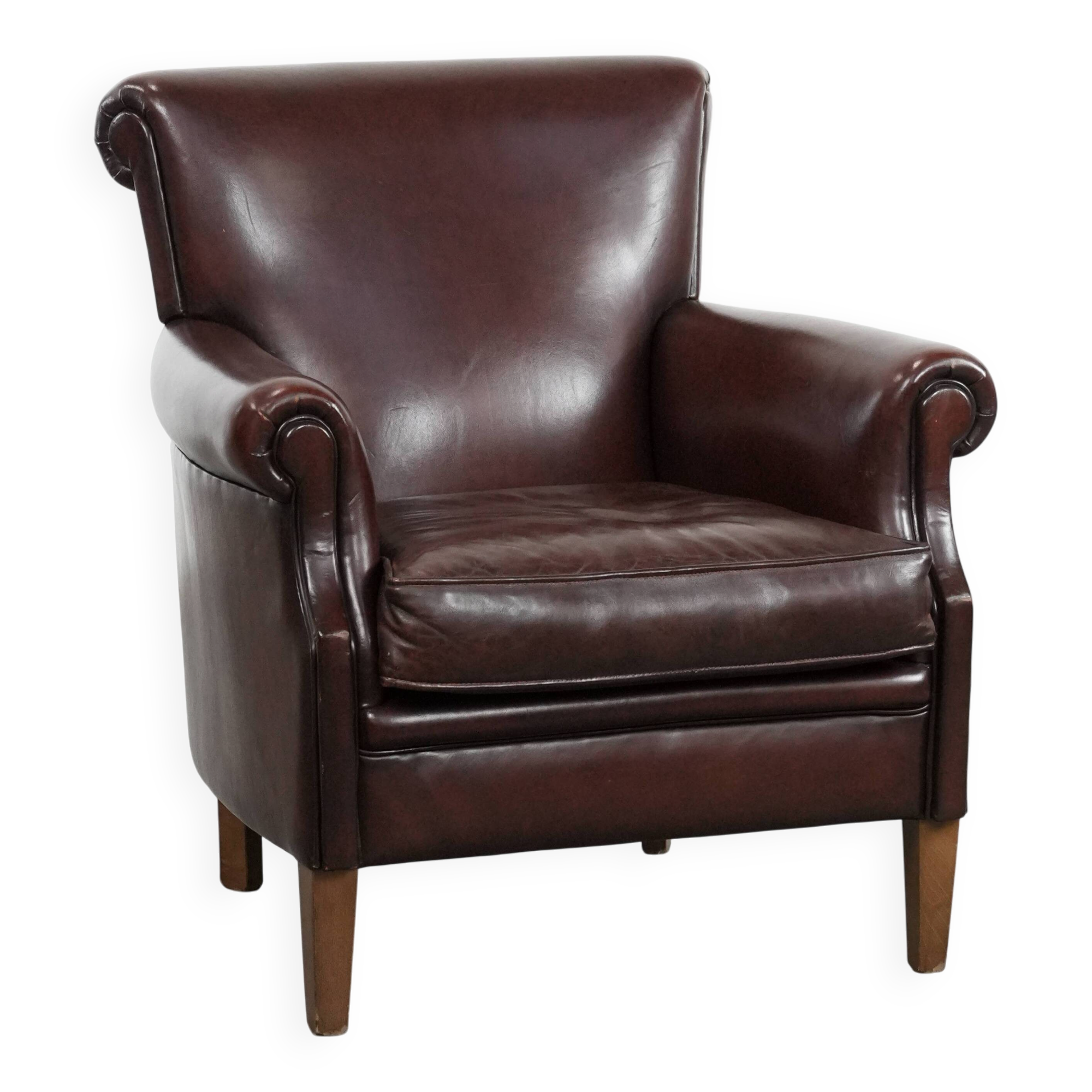 Luxury Sheep Leather Armchair with a Timeless Look
