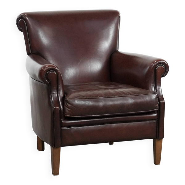 Fauteuil en cuir de mouton