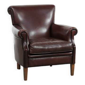 Luxury Sheep Leather Armchair with a Timeless Look