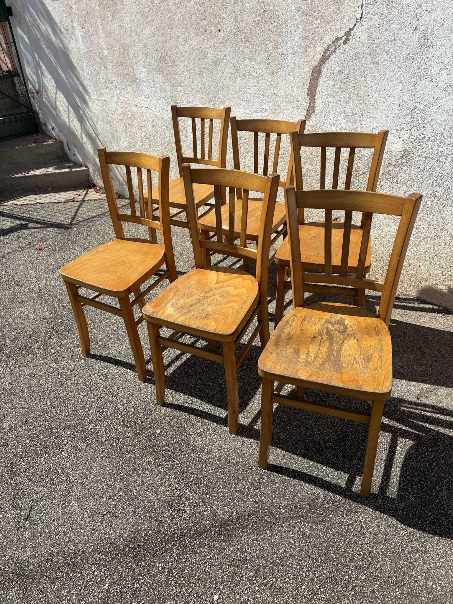 Set of 6 bistro chairs