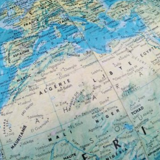 Terrestrial globe in the 1960s