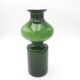 Scandinavian vase green and opaline white