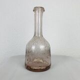 Vase bouteille verre bullé Biot violet