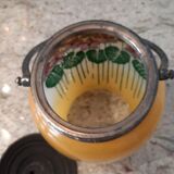 Art nouveau glass cookie jar