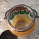 Art nouveau glass cookie jar