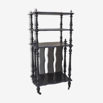 Blackened wood-music shelf Napoleon III