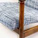 Fauteuil bleu par Edmund Homa, années 1970