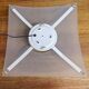 Vibea Quadra Ceiling Lamp in Ice Glass and Brass, 1970s