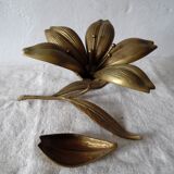 Flower brass ashtray