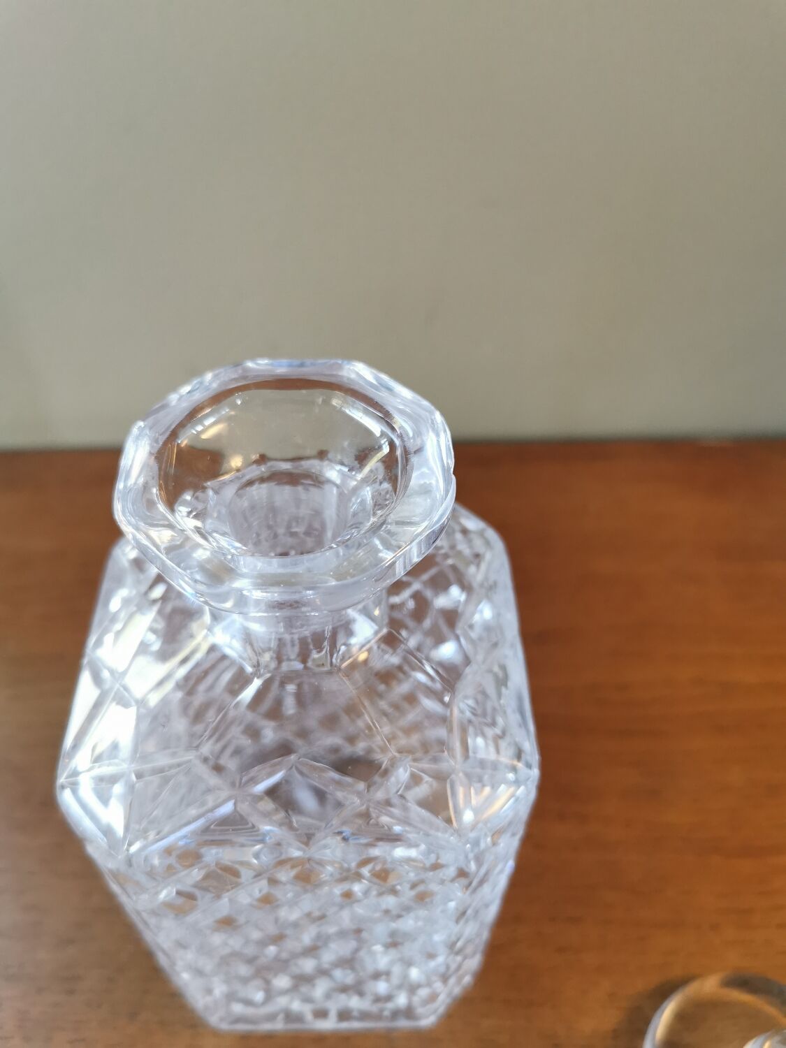 Crystal whiskey decanter