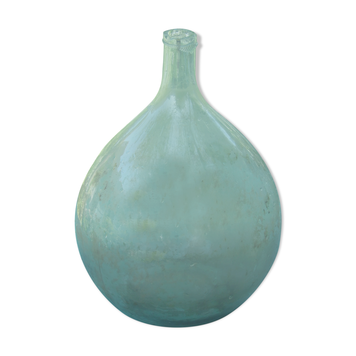 Old lady-jeanne, old model, blown glass 38cm high