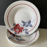 5 plates of Digoin earthenware
