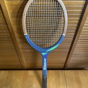 Vintage donnay court one wooden tennis racket #e191