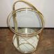 Art Deco mobile drinks trolley on wheels, 1970s