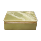 Astonishing green onyx box made in italy