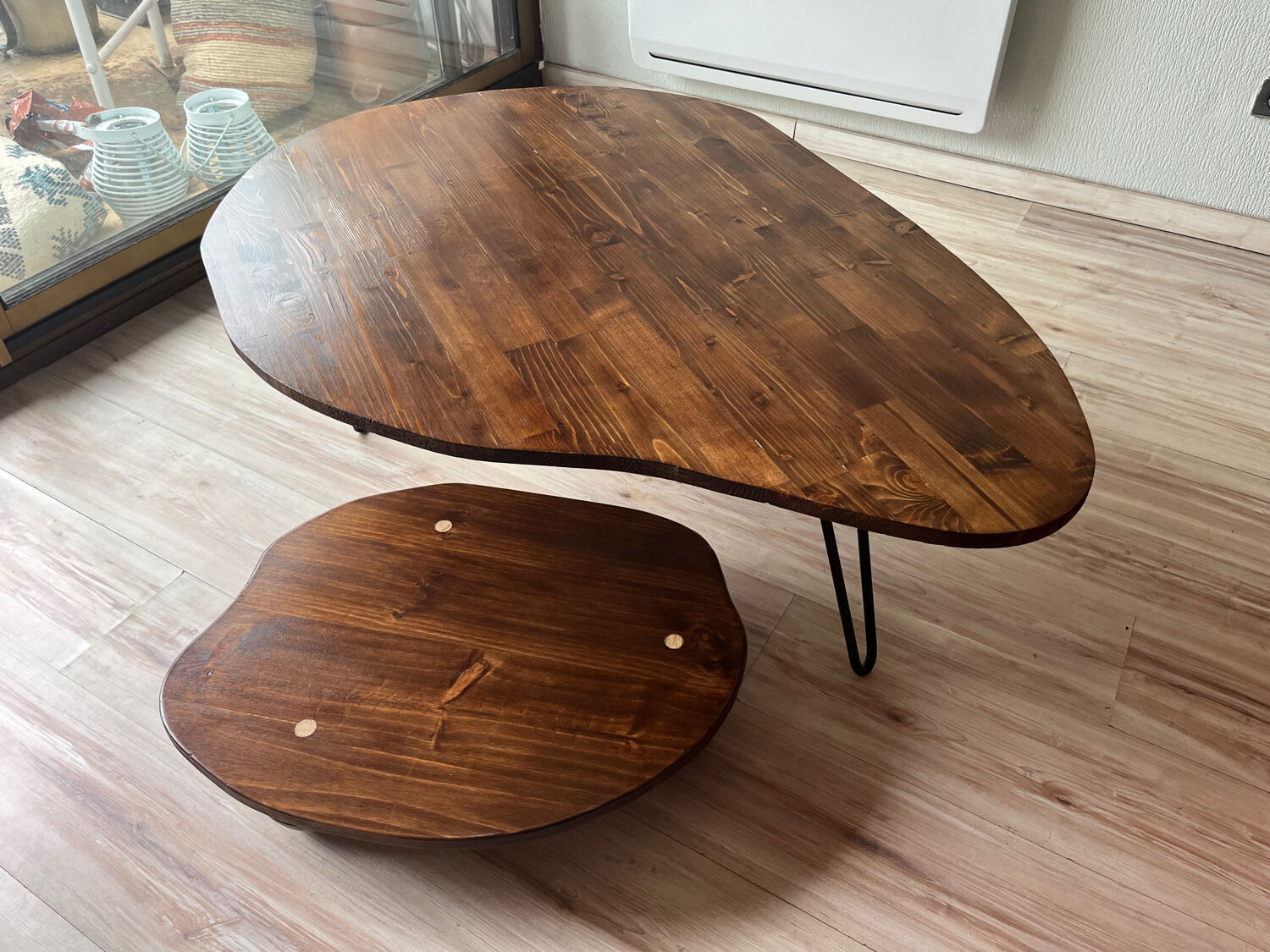 Wooden coffee table