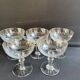 Champagne cups, art nouveau, 1/2 cristal soufflé et taillé