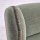 1970s, Danish wingback armchair, original condition, furniture velour, beech wood.