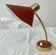 Cocotte lamp from the 1950s, painted metal and brass.