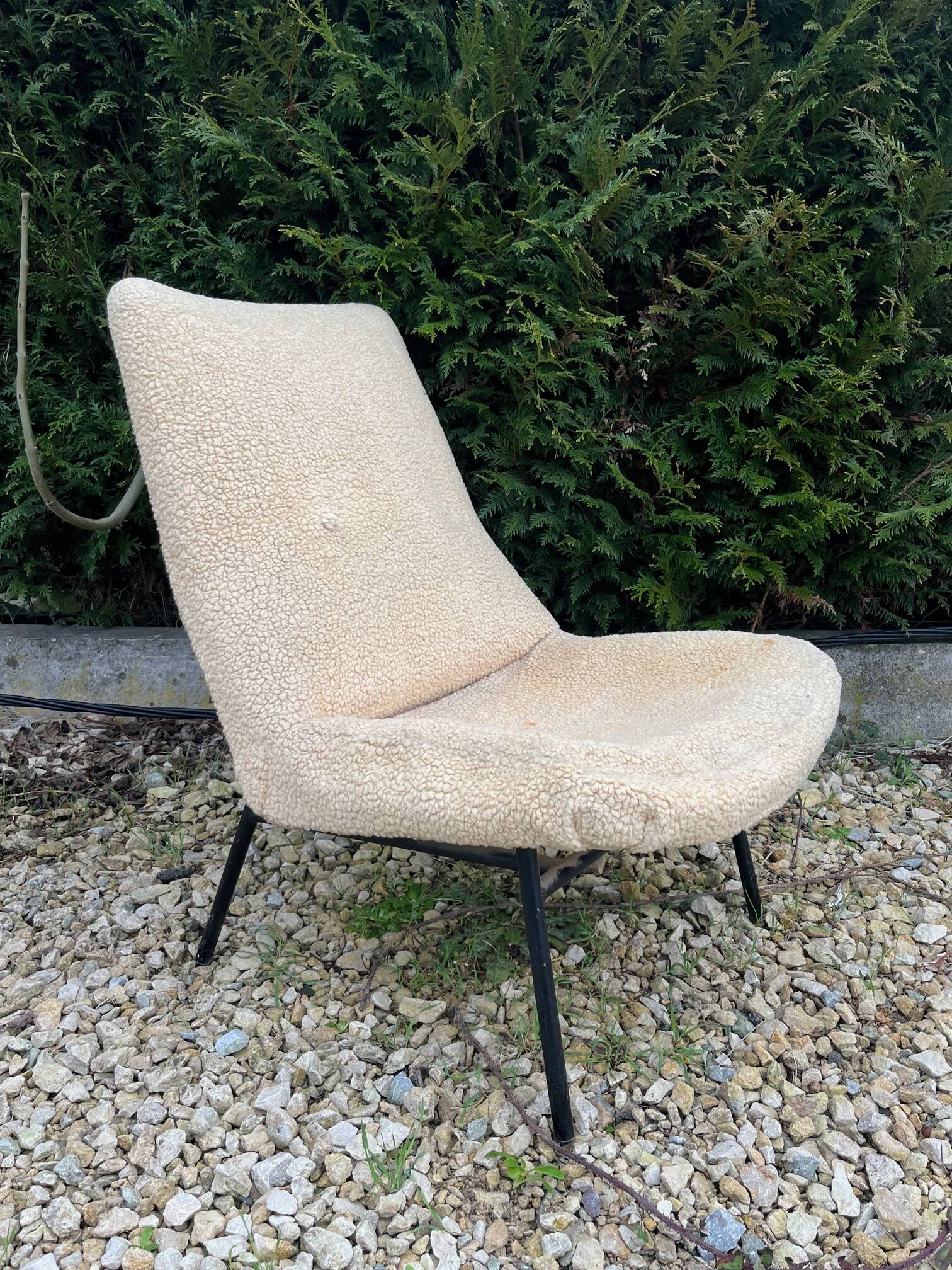 SK660 armchair by Pierre Guariche, Steiner edition, 1950