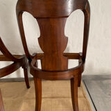 Deux chaises Empire Gondole acajou
