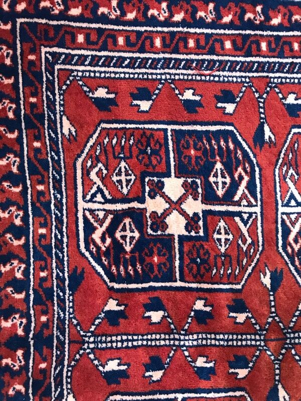 Tapis persan kurde motif turkmen 190x275 cm