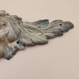 Bronze pediment with face decoration L 36.5 cm