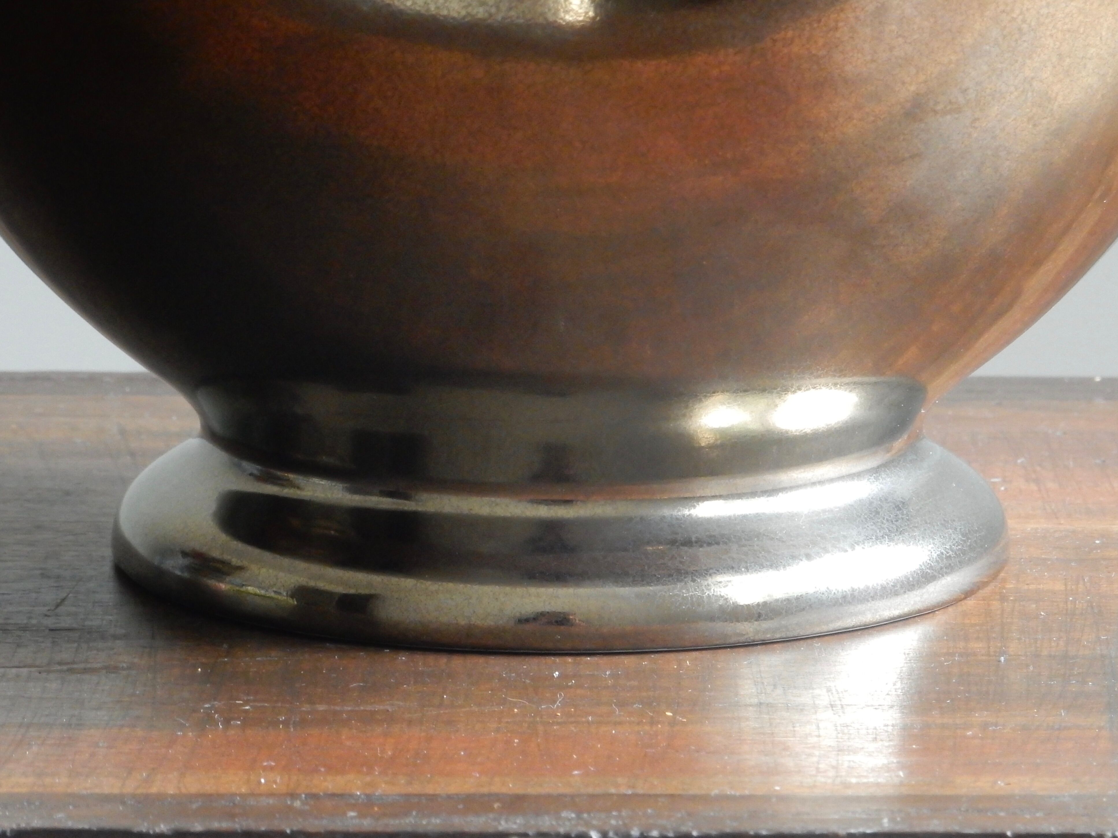 Royal Boch bronze ceramic salad bowl