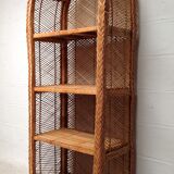 Vintage rattan shelf