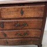 Louis XV chest of drawers in solid oak from the 18th century