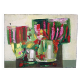 Abstract bouquets, knife oil painting