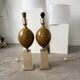Pair of Philippe Barbier table lamps from the 70s