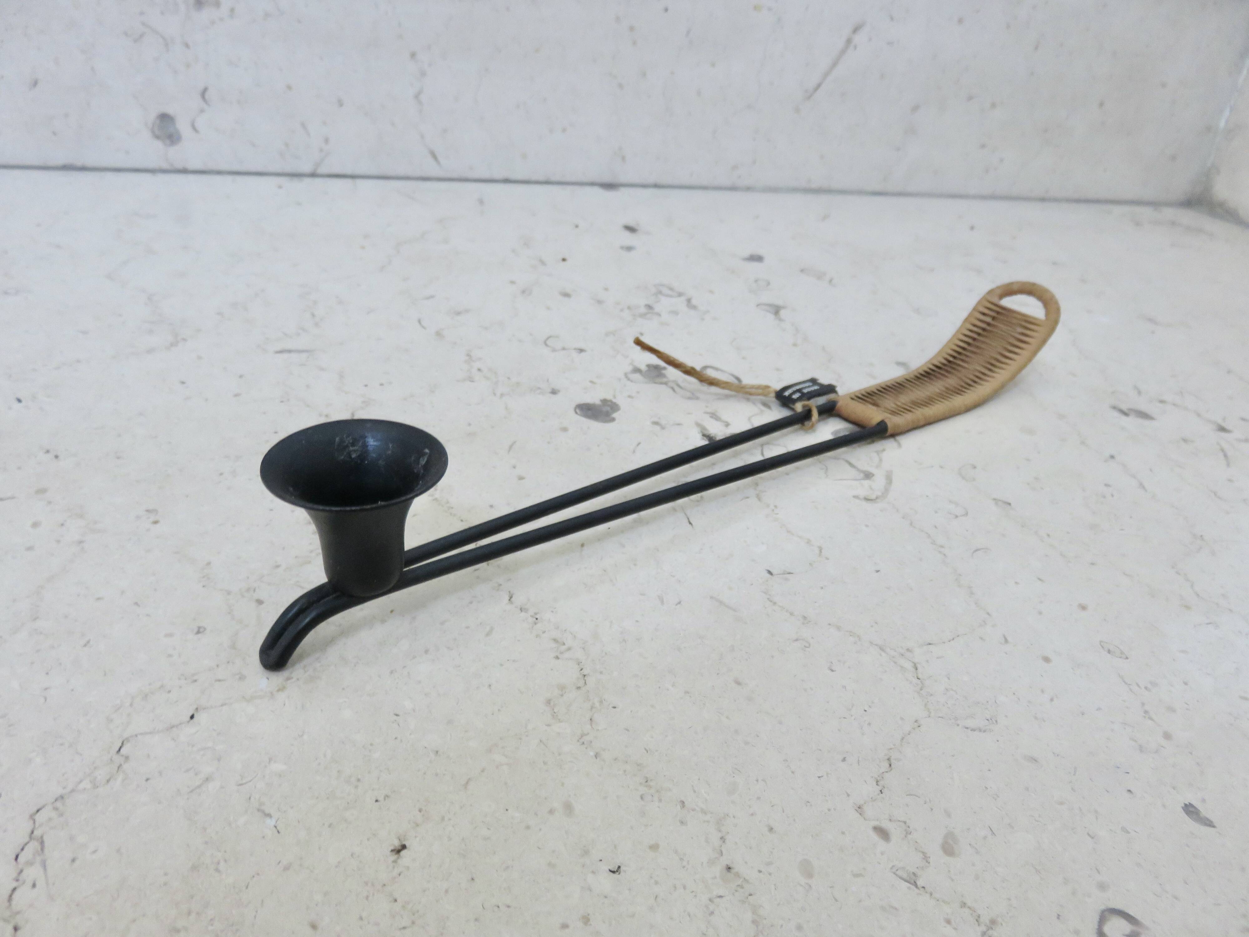 Série de 3 authentiques bougeoirs par Laurids Lonborg, Danemark, 1960