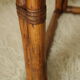 Table basse en bambou et verre fumé vintage