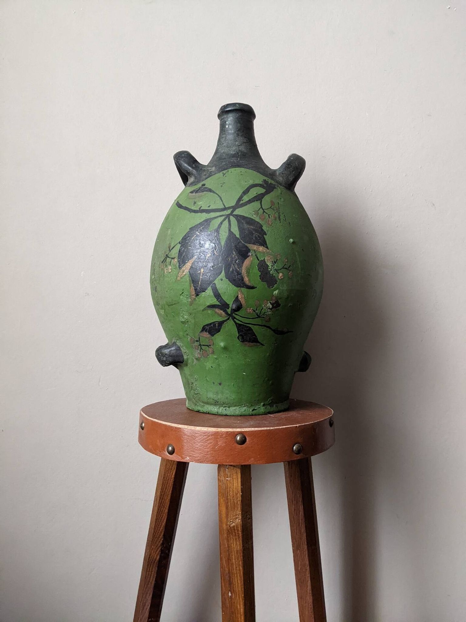 Clay jar traditional Provençal pottery