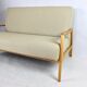 Vintage beige boucle 2-3 person sofa, 1970s