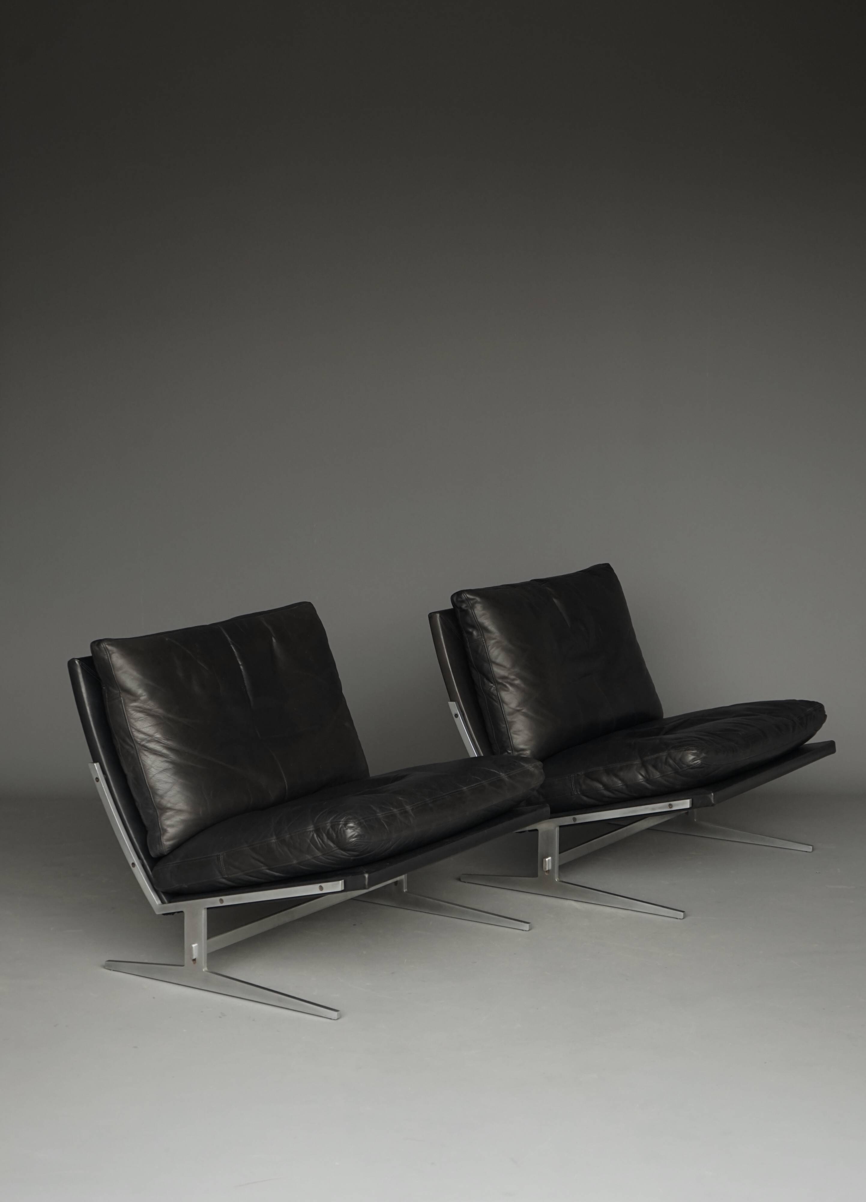 BO-561 Easy Chairs by Preben Fabricius & Kastholm for Bo-Ex, Denmark. 1960s