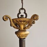 Chandelier in gilded bronze and patinated 19th century