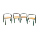 4 vintage school chairs Mullca by Jacques Hitier bleu
