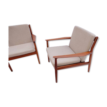 Easy Chair Svend Aage Eriksen in teak, 1960s-70s.