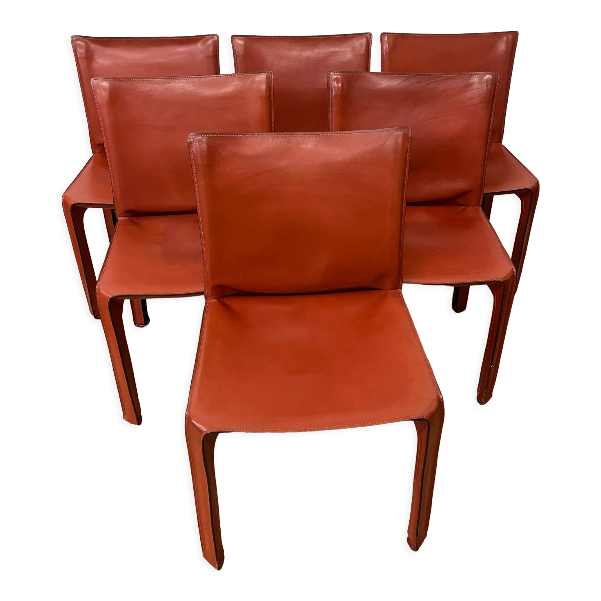 6 chaises de Mario Bellini par Cassina
