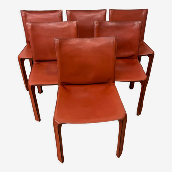 6 Mario Bellini chairs by Cassina