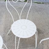 Wrought iron garden furniture