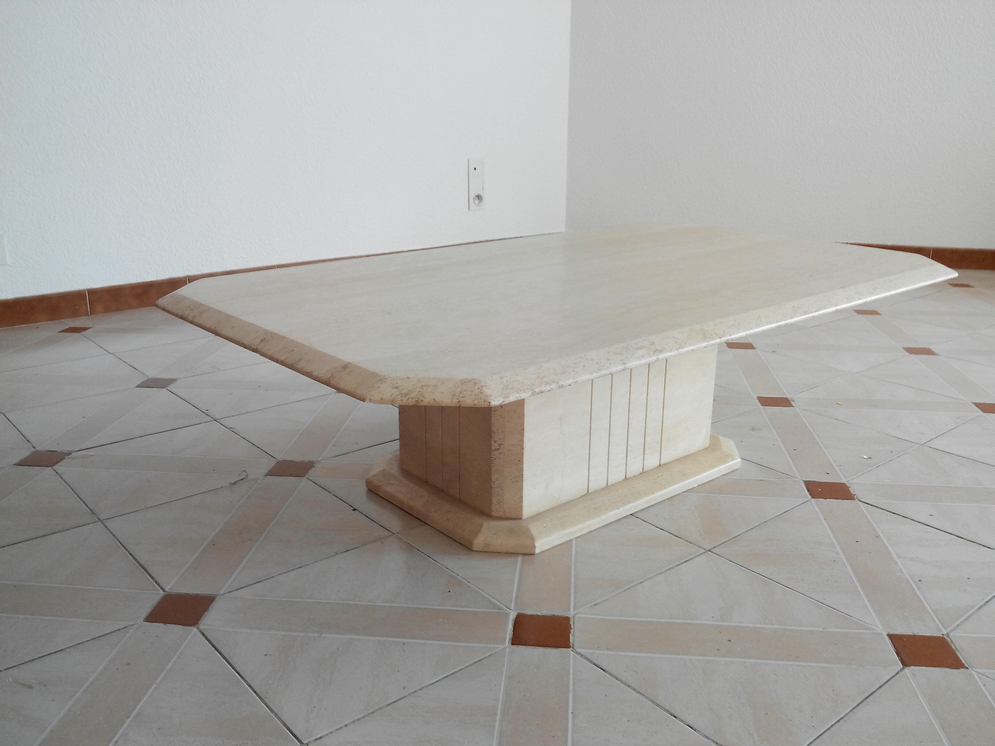 Coffee table travertine