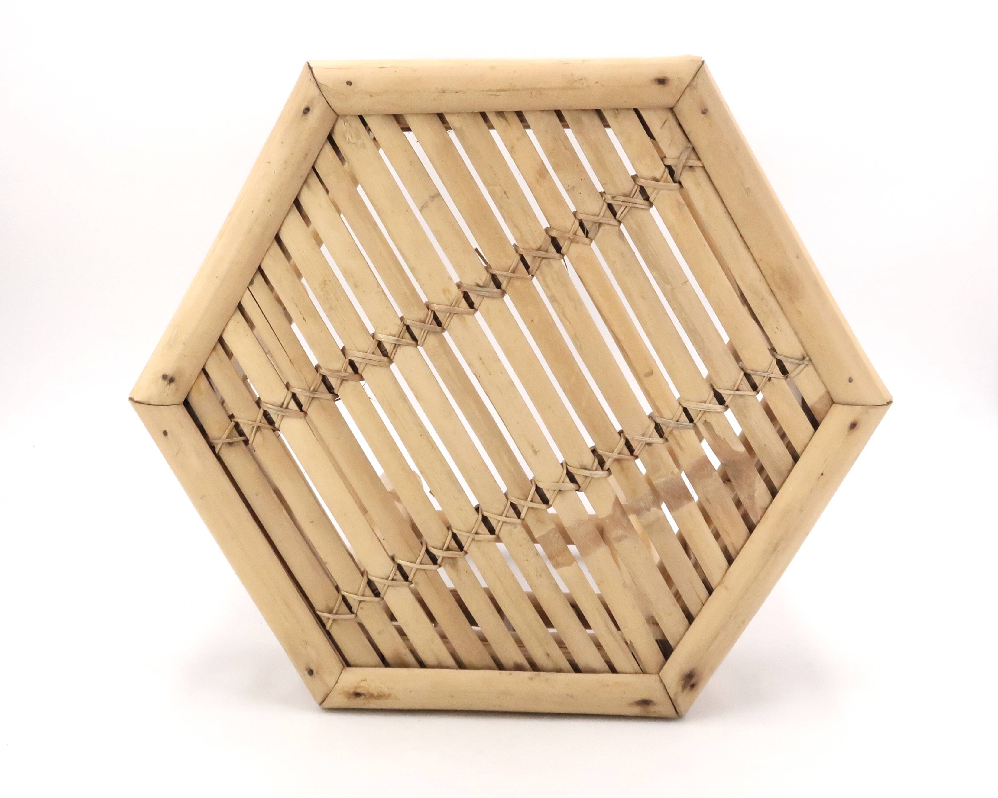 Bamboo side coffee table, 1970s
