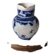 Pichet ancien Reinhold Merkelbach Grenzhausen – Grès bleu cobalt – Décor ra